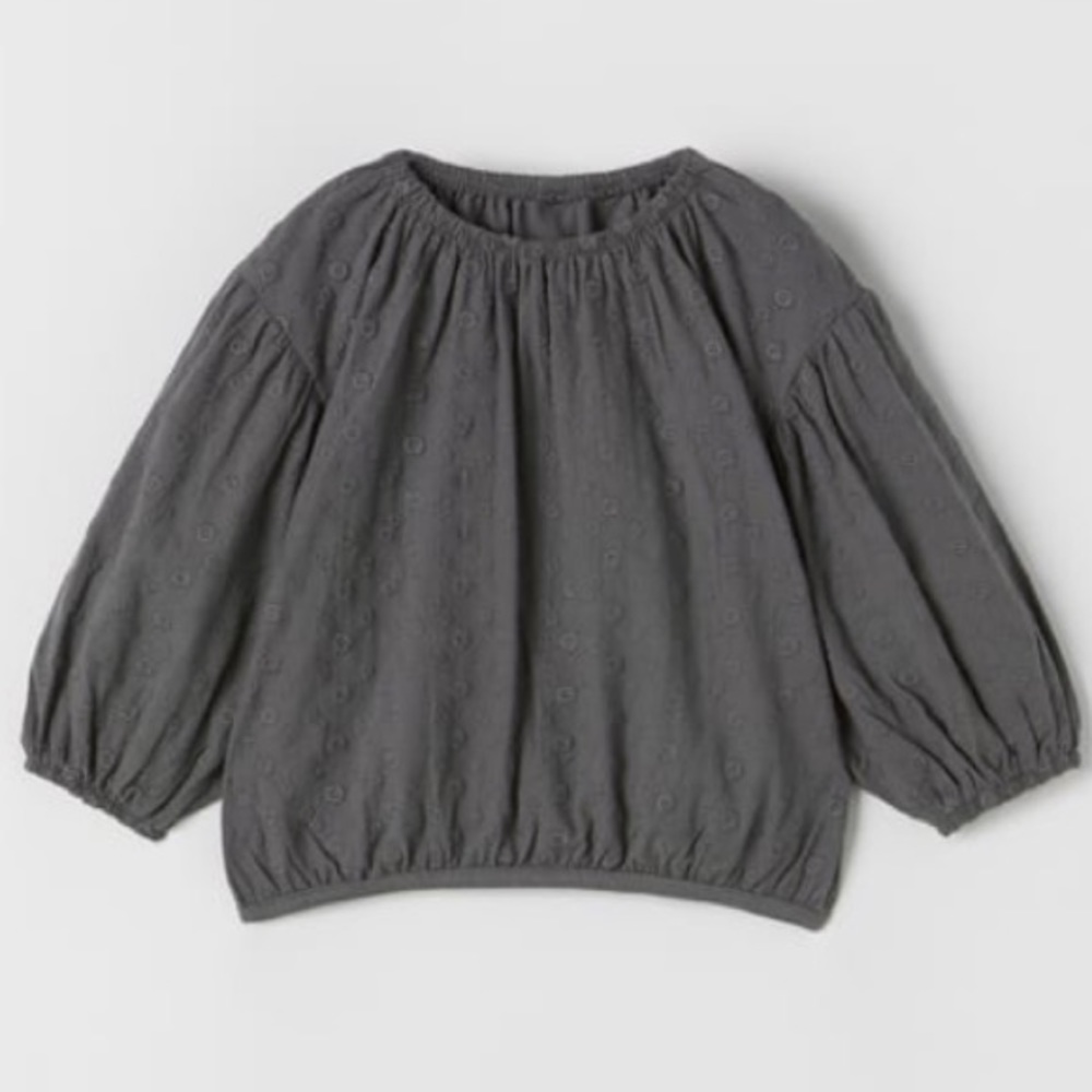 NWOT Zara Contrasting Oversized Blouse